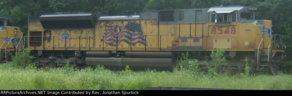 UP 8548, engineer's side view